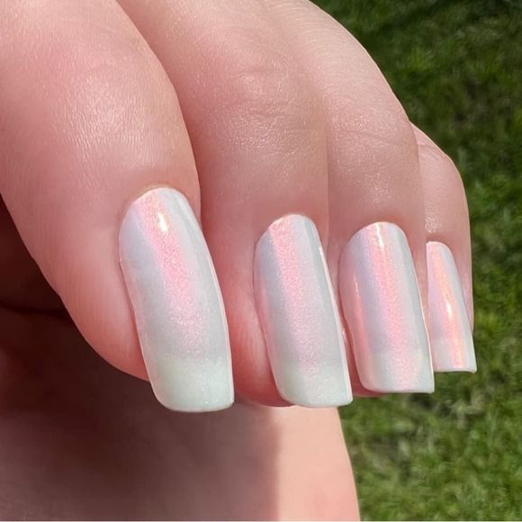 Color Street | Glazed over , glazed donut trend, creamy white with rose flash - Picture 10 of 12